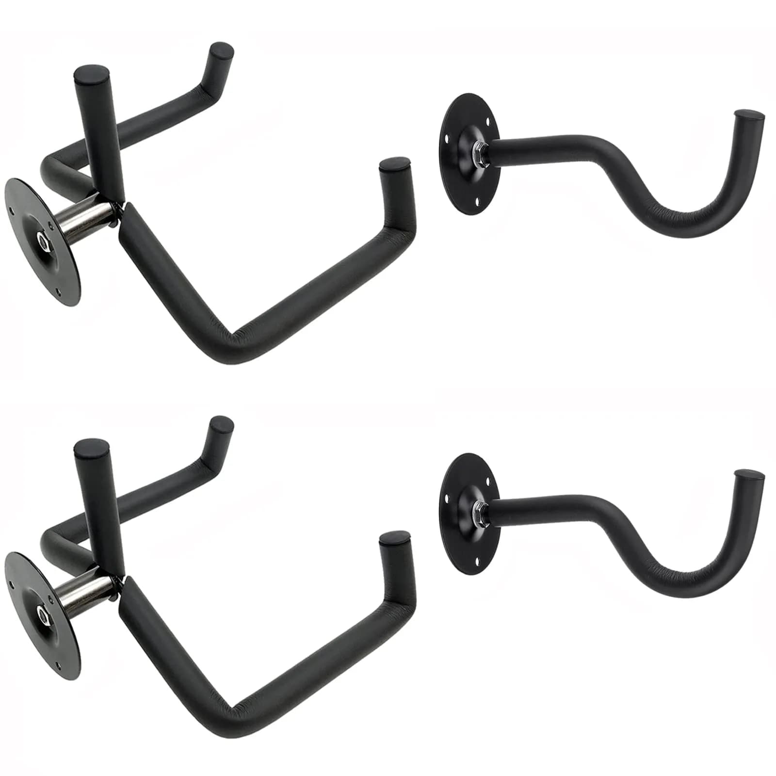 Jashem Guitar Wall Mount - Acoustic, Electric, Bass, Ukulele, Banjo, Mandolin Hanger (2-Pack, 250g / 0.55lb) | Securely Holds Instruments — 2-Pack