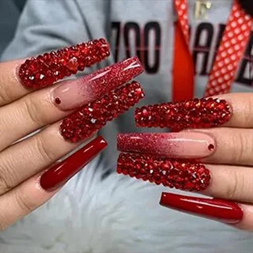 La Jolie Jasmin Craft Bead 735 Pieces Red Rhinestones for Nails | High-Quality Glass, Easy Application, Multiple Uses thumbnail 5