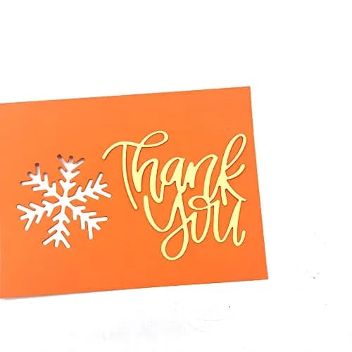 AHTOLS Thank You Alphabet Cutting Dies Set | 3 Kinds Metal Embossing Stencils for Card Scrapbooking thumbnail 5