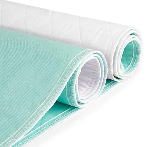 CoolShields Reusable Waterproof Bed Pads 86 x 132 cm (34 x 52 Inch) | OEKO-TEX Certified Safe & Eco-Friendly thumbnail 1