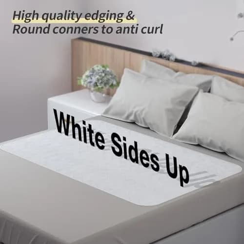 CoolShields Reusable Waterproof Bed Pads 86 x 132 cm (34 x 52 Inch) | OEKO-TEX Certified Safe & Eco-Friendly thumbnail 6