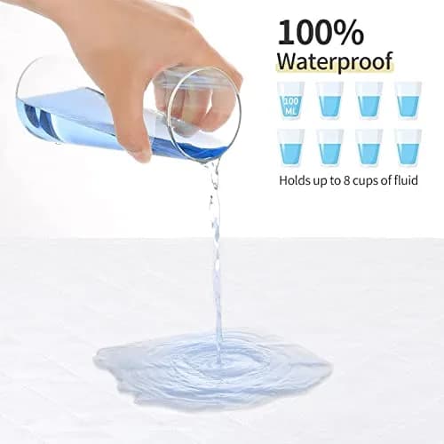 CoolShields Reusable Waterproof Bed Pads 86 x 132 cm (34 x 52 Inch) | OEKO-TEX Certified Safe & Eco-Friendly thumbnail 2