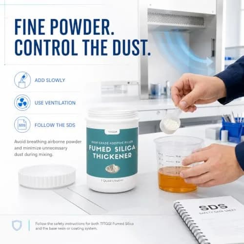 TITGGI Fumed Silica Thickener for Epoxy Resin & Coatings | Control Viscosity & Sag, 1 Quart thumbnail 8