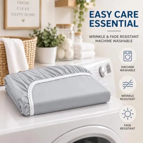 Cathay Home Queen Fitted Sheet Only, 14" Deep Pocket Ultra Soft, Light Gray | Hypoallergenic Microfiber Bedding thumbnail 8