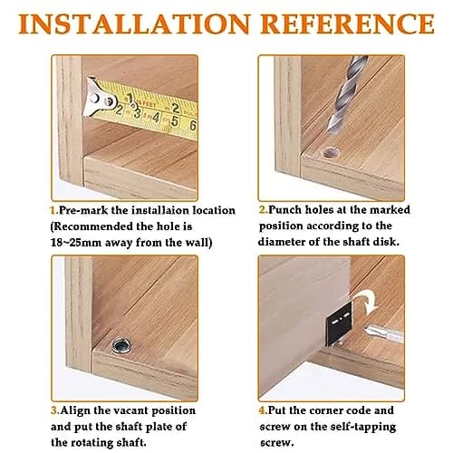 Aifeier ET Heavy Duty Concealed Shaft Door Hinges 39x16x12mm | Black Steel for Wood & Furniture thumbnail 4