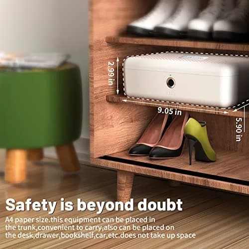 AICase Biometric Fingerprint Storage Box 22.99cm (9") | Quick Access Security for Valuables thumbnail 5