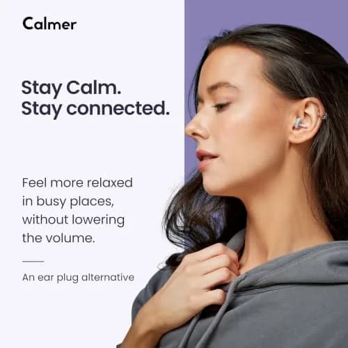 FLARE AUDIO Calmer | Noise Reducing Ear Plugs Alternative | Reusable Silicone, Mint, In-Ear, One Size thumbnail 2