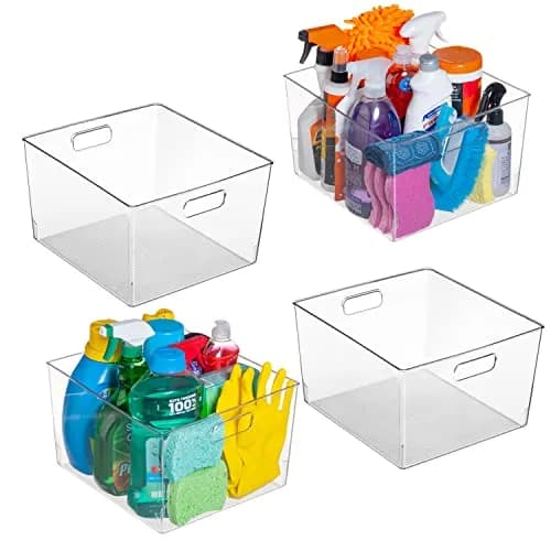 ClearSpace 4 Pack Item Container | Large Kitchen & Pantry Organizer, 12x11x7 inches thumbnail 1