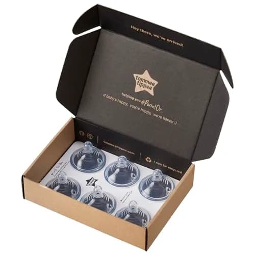 Tommee Tippee Natural Start Bottle Nipples Medium Flow 6 Count (Pack of 6) | Breast-Like Silicone for Natural Latch thumbnail 8