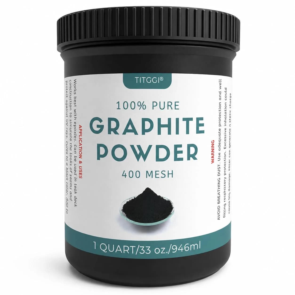 TITGGI Graphite Powder 32 oz (0.91 kg) | Dry Lubrication for Locks, Bearings, and Mechanisms - main product image