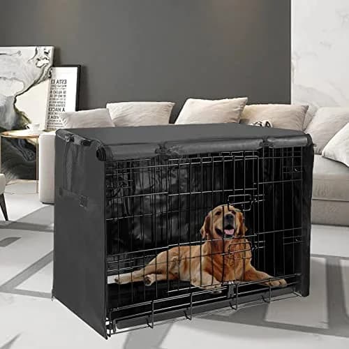 Joroamp Dog Crate Cover 48 Inch Waterproof 600D Oxford | Large Dog Cage with 1-3 Doors thumbnail 7