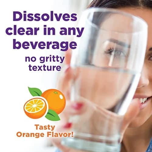 Amazon Basic Care ClearLax Polyethylene Glycol 3350 Powder for Solution, Orange Flavor, 1.11 Pound (503 g) | Osmotic Laxative for Occasional Constipation Relief thumbnail 2