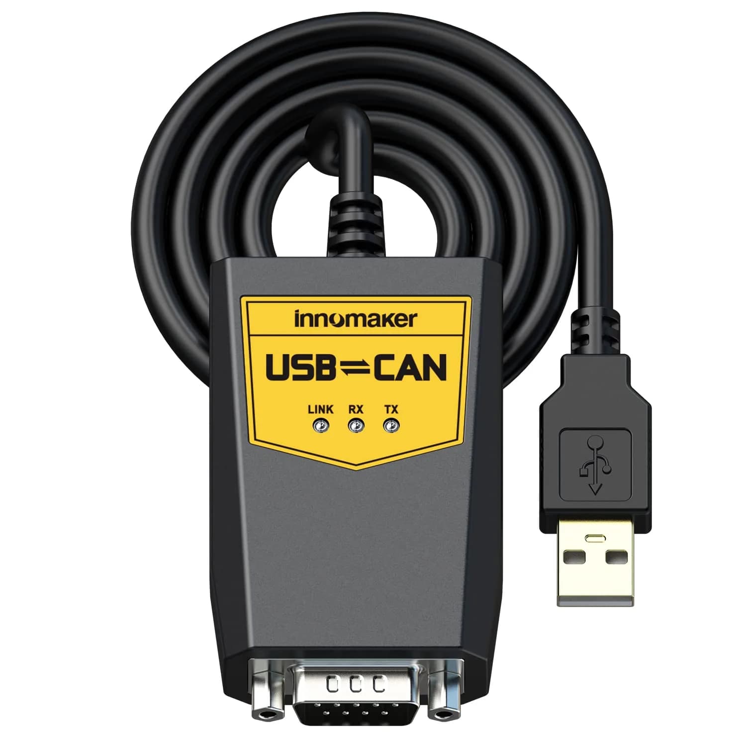 innomaker USB to CAN Converter Cable for Raspberry Pi5/4/Pi3B+/Pi3/Zero(W)/Jetson Nano/Tinker Board | Support Windows Linux Mac OS Android Venus OS