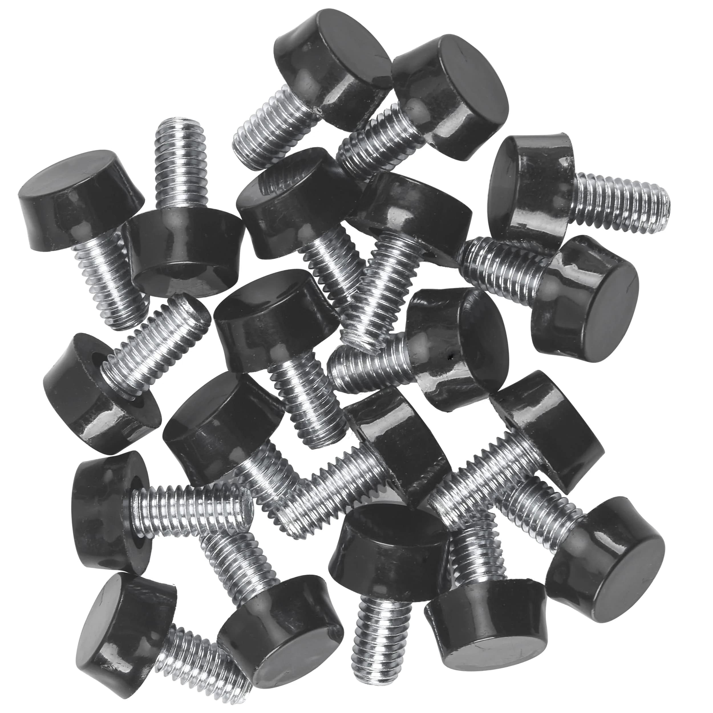 EZALOR 5/16"-18 UNC Thread Adjustable Furniture Levelers Screw 20 Pcs | Floor-Friendly Non-Skid Base