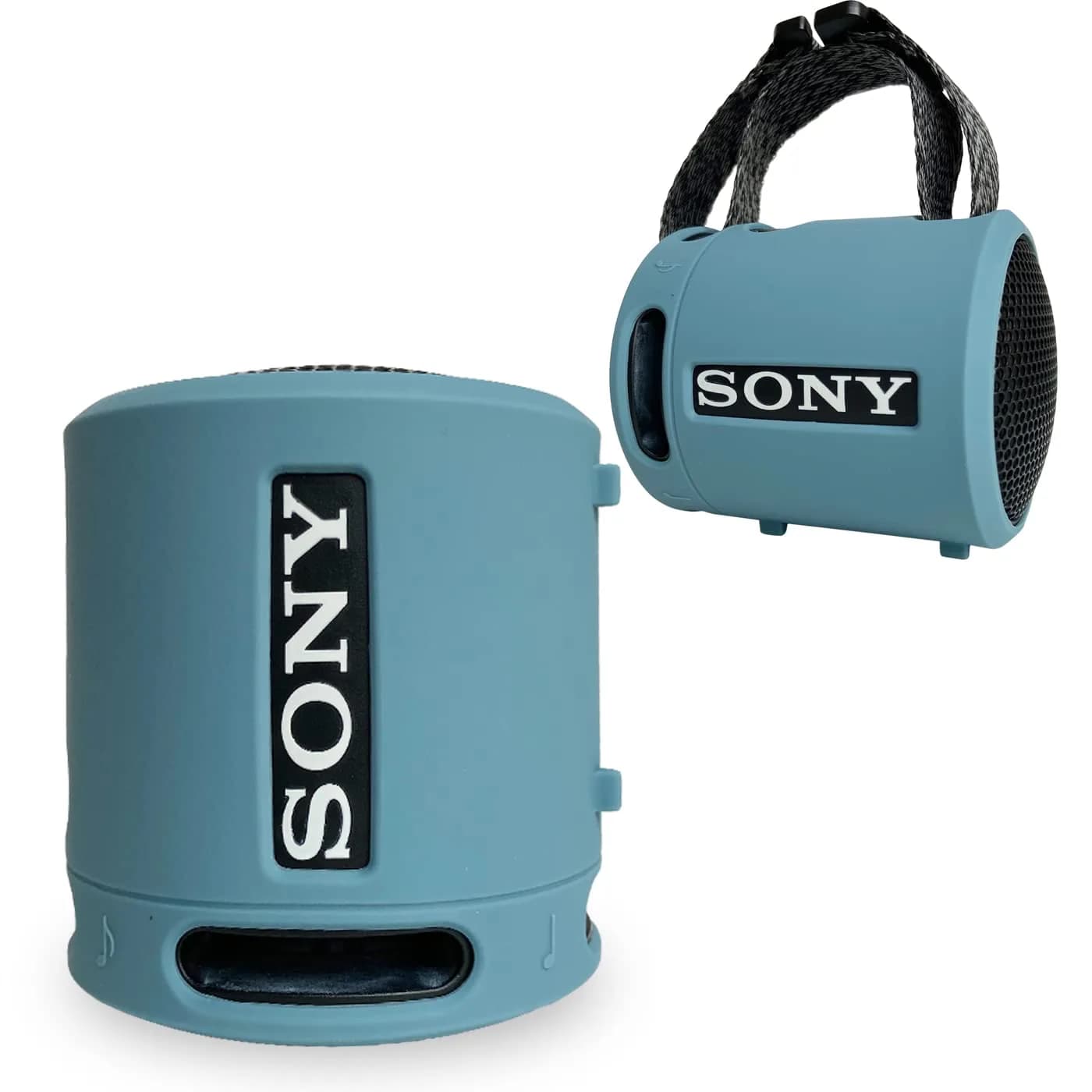 RAWECUD Silicone Case for Sony SRS-XB13/XB100 Speaker | Shockproof Protective Cover (Light Blue)