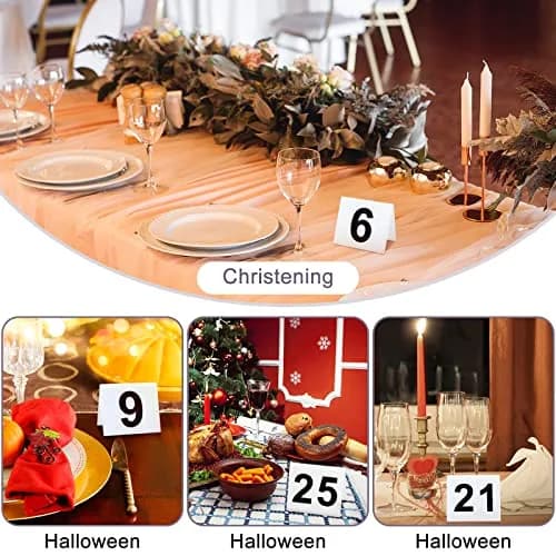 Yulejo Acrylic Table Numbers 1-40 | Double Side Minimalist Design for Events thumbnail 5