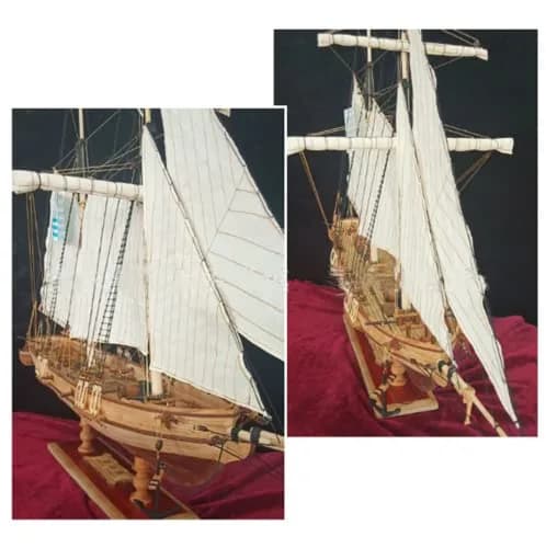 HAPYLY Scale DIY Hobby Wooden Ship Model Boat Kit 1/70 | Self-Assembled Watercraft Craft thumbnail 7