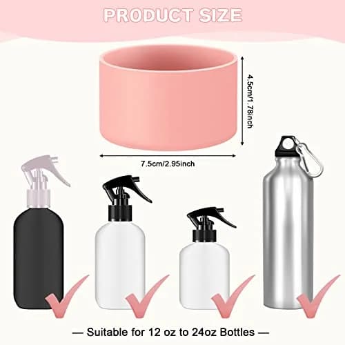Honeydak Silicone Sleeve for Glass Spray Bottle, Pastel | Elastic, Non-slip, Protects & Warms Hands thumbnail 2