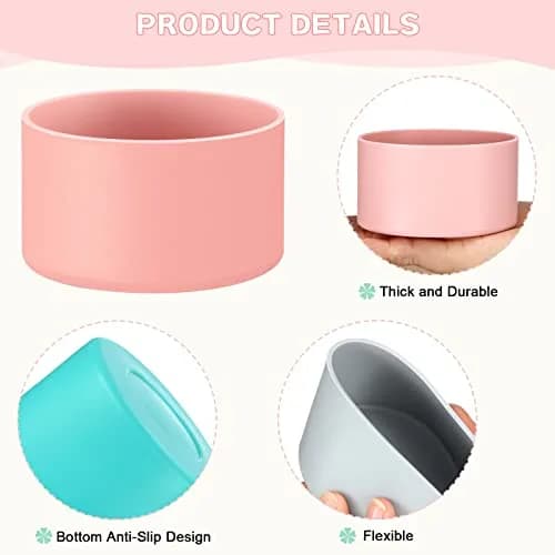Honeydak Silicone Sleeve for Glass Spray Bottle, Pastel | Elastic, Non-slip, Protects & Warms Hands thumbnail 3