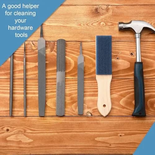 Chumia Steel Wire Card Brush 21 cm (8.27 Inch) | Cleans Metal Shavings from Files & Rasps thumbnail 4
