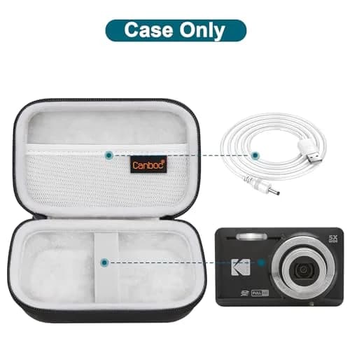 Canboc Camera Case for KODAK PIXPRO FZ55/ FZ45/ FZ53 16MP Digital Camera | Durable PU & EVA, Water-Resistant, Portable thumbnail 2