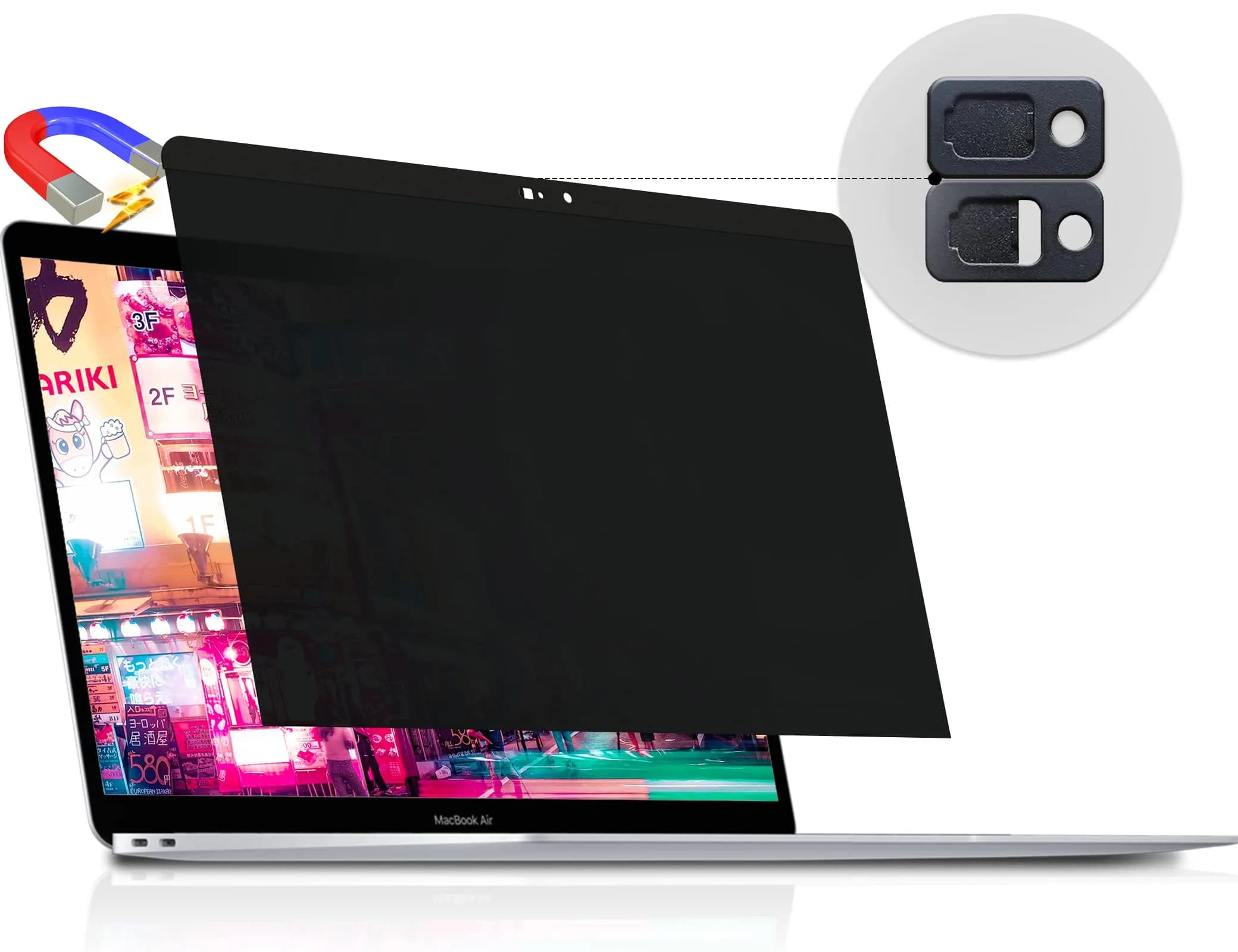 Peslv Magnetic Privacy Screen for MacBook Air 13" (2018-2021 M1) & Pro 13" (2016-2022 M1/M2) | Anti-Blue Light Glare Filter
