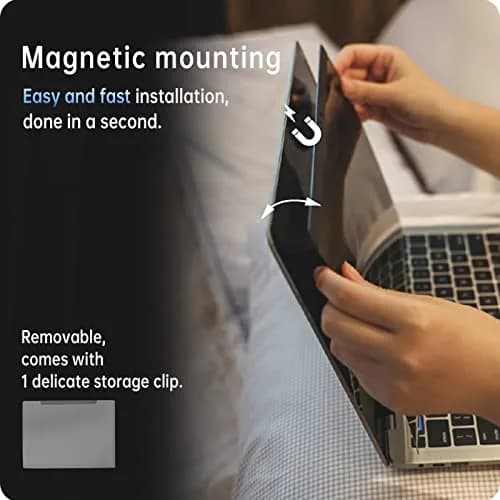 Peslv Magnetic Privacy Screen for MacBook Air 13" (2018-2021 M1) & Pro 13" (2016-2022 M1/M2) | Anti-Blue Light Glare Filter thumbnail 2