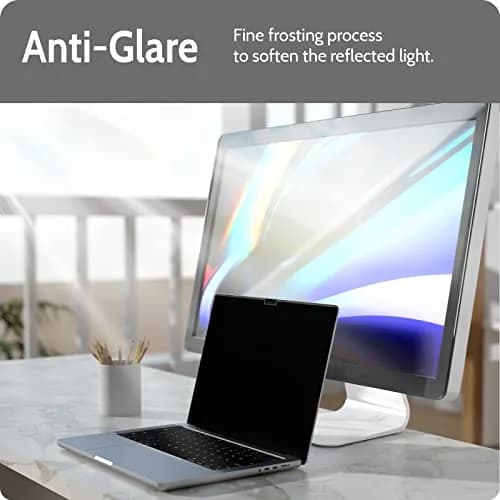 Peslv Magnetic Privacy Screen for MacBook Pro 16 Inch (2021-2026) | Anti-Blue Light, Anti-Glare, Removable Filter thumbnail 4