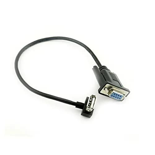 Vanki RS232 DB9 Female to USB 2.0 A Female Serial Cable Adapter 25cm | Copper, Black thumbnail 6