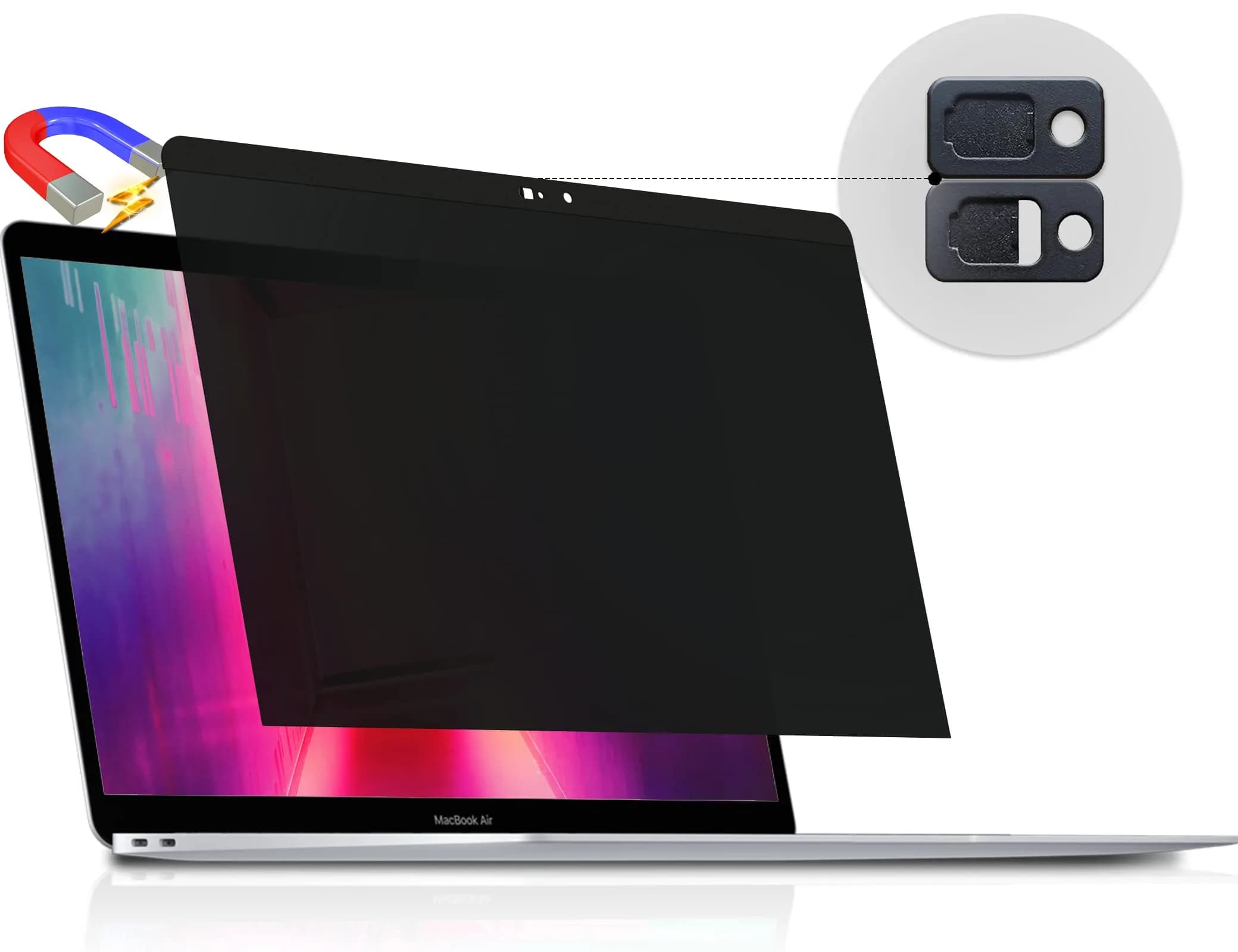 Peslv Magnetic Privacy Screen for MacBook Pro 15 Inch (2016-2019) 38.1 cm (15 in) | Anti-Blue Light Glare Peep Filter