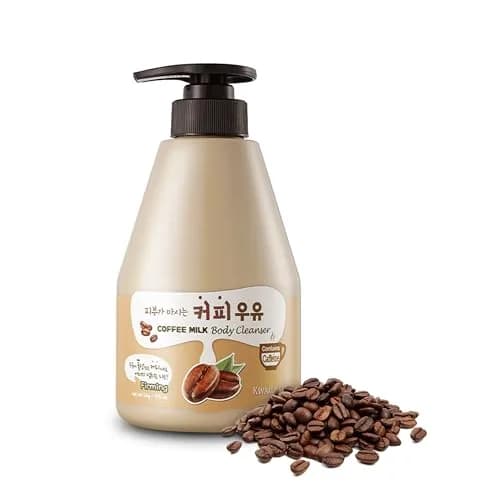 Kwailnara Coffee Milk Body Wash 560g (19.75 Oz) | Korean Body Cleanser for Energized Skin thumbnail 1