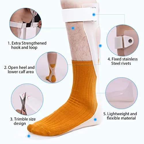 Shuyan Jiao Foot Drop Brace Ankle Foot Orthosis Small-Left | Supports gait & stability thumbnail 4