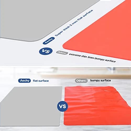 AECHY Extra Large Silicone Mat 91.4cm x 60cm (36"x24") | Thick Heat Resistant Countertop Protector for Crafts & Baking thumbnail 5