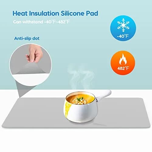 AECHY Extra Large Silicone Mat 91.4cm x 60cm (36"x24") | Thick Heat Resistant Countertop Protector for Crafts & Baking thumbnail 3