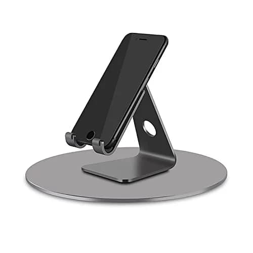 Yoqanr 360° Rotating Monitor Stand 220mm (8.66 inch) | Aluminum Alloy with Non-Scratch Silicon Feet thumbnail 2