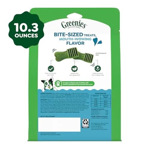 Greenies Dog Treats Mint Flavor 10.3 oz | Chewy, Natural, 13 Calories thumbnail 9