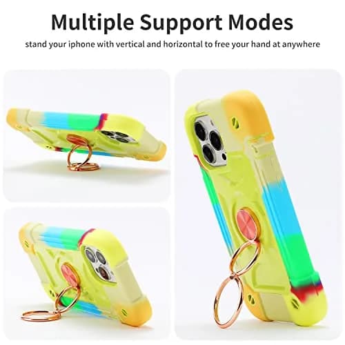 MARKILL Heavy-Duty Shockproof Case with Ring Stand for iPhone 13 Pro Max 6.7 Inch | Military Grade Protection thumbnail 5