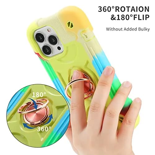 MARKILL Heavy-Duty Shockproof Case with Ring Stand for iPhone 13 Pro Max 6.7 Inch | Military Grade Protection thumbnail 6