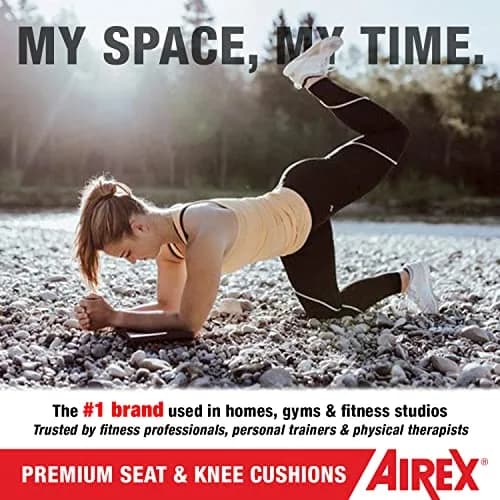 AIREX Premium Seat and Knee Cushion 16" x 16" Charcoal | Versatile Support for Yoga, Gardening & More thumbnail 4