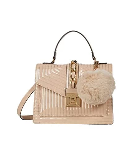 ALDO Women's Jerilini Medium Top Handle Bag Beige | Stylish Everyday Handbag with Python Ornament thumbnail 1