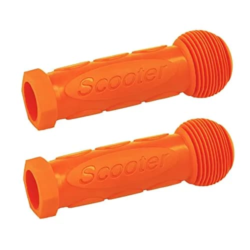 Gladeer Kids Scooter Handle Grips Replacement Handlebars for 2/3/4 Wheels Child Kick Scooters Bike Rocking Car, 2-Pack (Orange) thumbnail 1