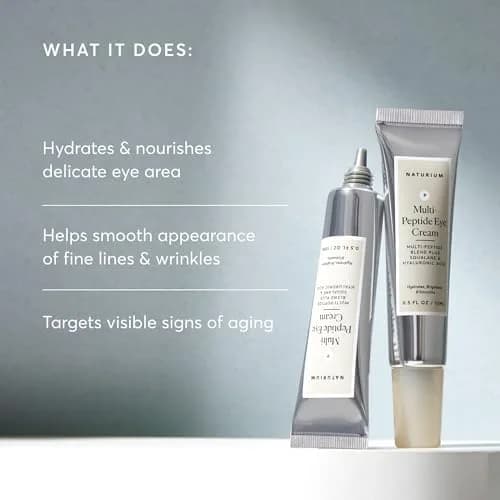 Naturium Multi-Peptide Eye Cream 0.5 oz (15 ml) | Smooths Fine Lines & Wrinkles thumbnail 3