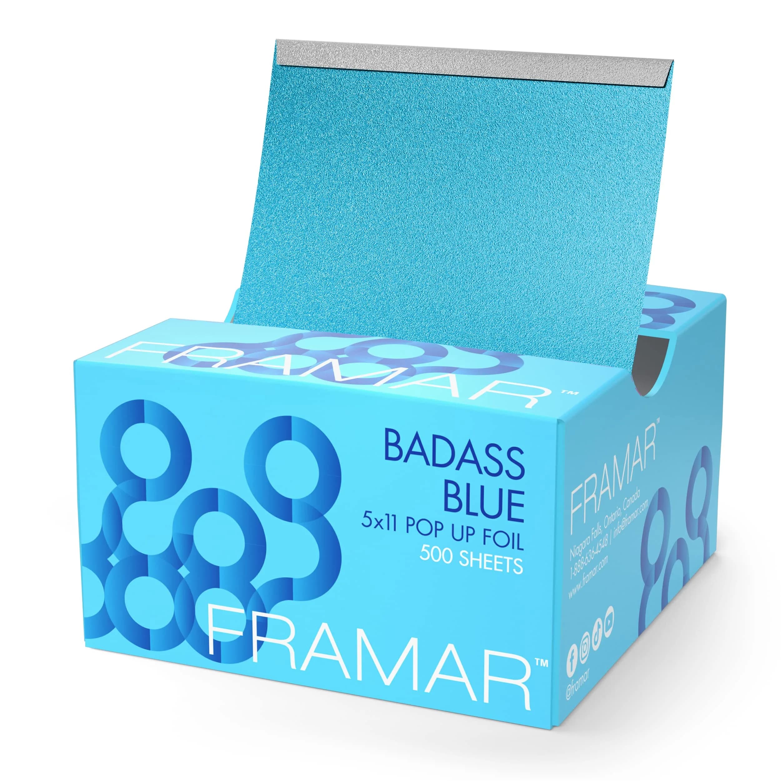 Framar Blue Pop Up Hair Foil 500 Count (Pack of 1) | Professional Salon Hair Highlighting Foil Sheets