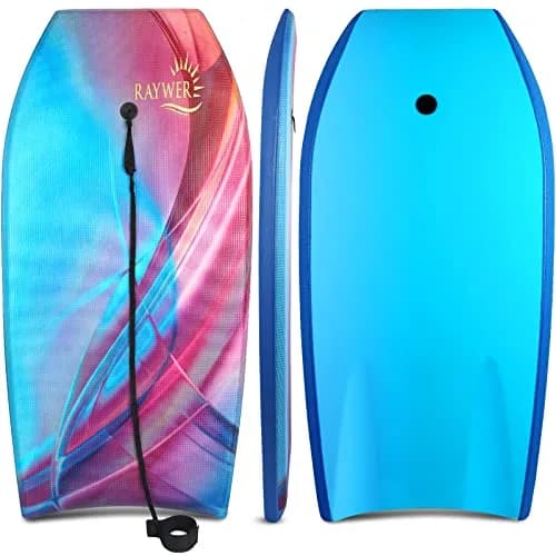 RAYWER Body Board Lightweight with EPS Core 41-INCH | Impact-Resistant, HDPE Slick Bottom, Kids & Adults thumbnail 1