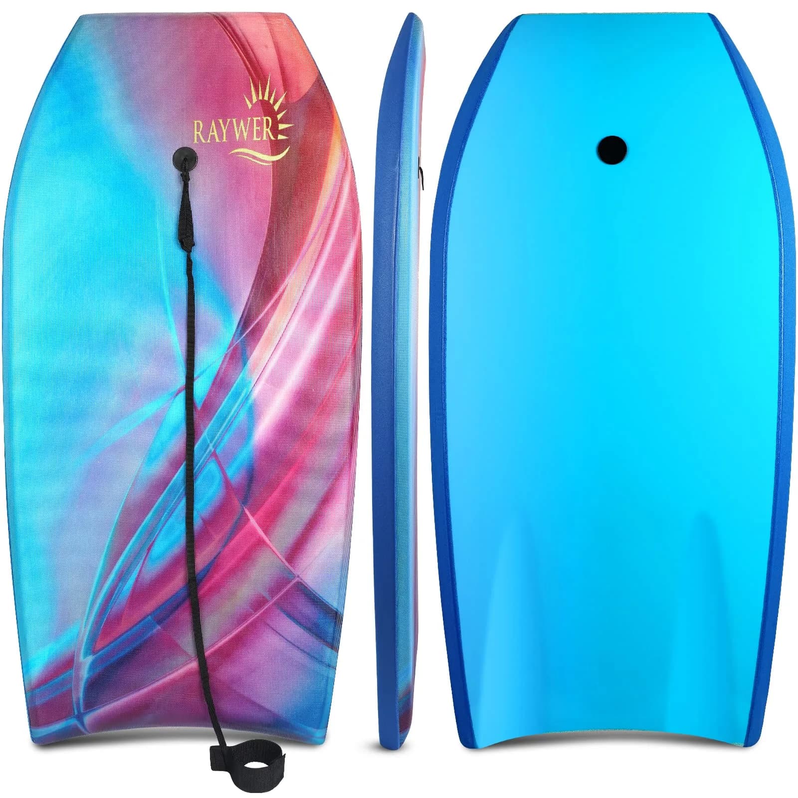 RAYWER Body Board Lightweight with EPS Core 33-INCH | Impact-Resistant Surfing Fun for Kids & Adults - main product image