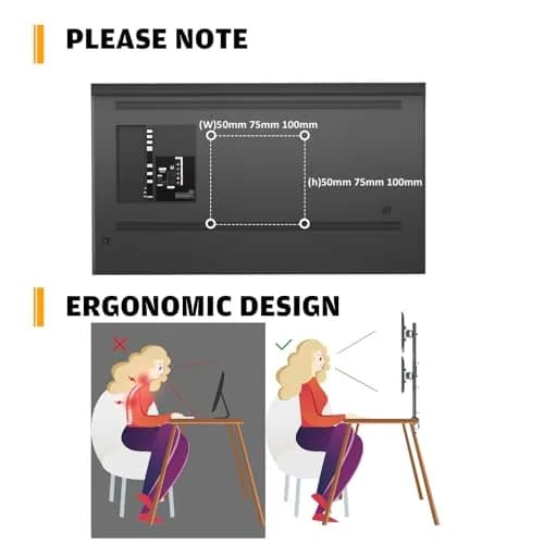 Hemudu Dual Monitor Articulating Desk Mount Arm Stand - Supports Two 13-34 Inch Monitors | Ergonomic, Space-Saving thumbnail 7