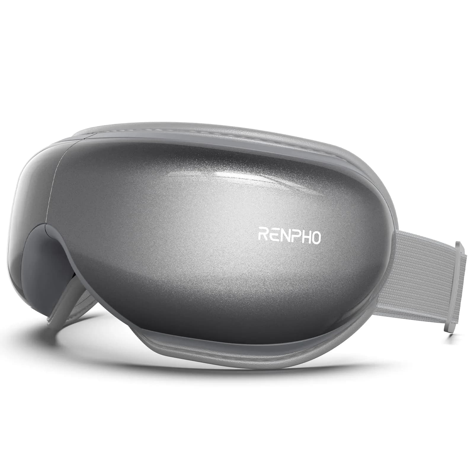 RENPHO Eyeris 1 Eye Massager with Heat | Heated Massage Eye Mask for Tired Eyes & Relaxation — B-grey