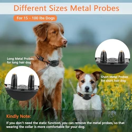 MAISOIE IPX7 Waterproof Dog Training Collar with Remote | 1300ft Range, 3 Modes, Rechargeable, Orange thumbnail 3
