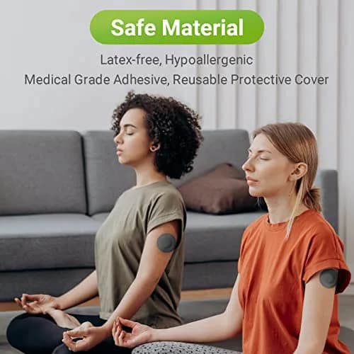 KOVOQ Black 25 Pack Libre 2 &Plus &Lingo Sensor Covers & Hardshell Cover | Hypoallergenic Adhesive Bandages thumbnail 7