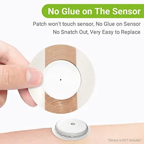 KOVOQ Libre 2 &Plus &Lingo Sensor Covers & Hardshell Cover (Tan, 25 Patches + 1 Hardshell) thumbnail 10